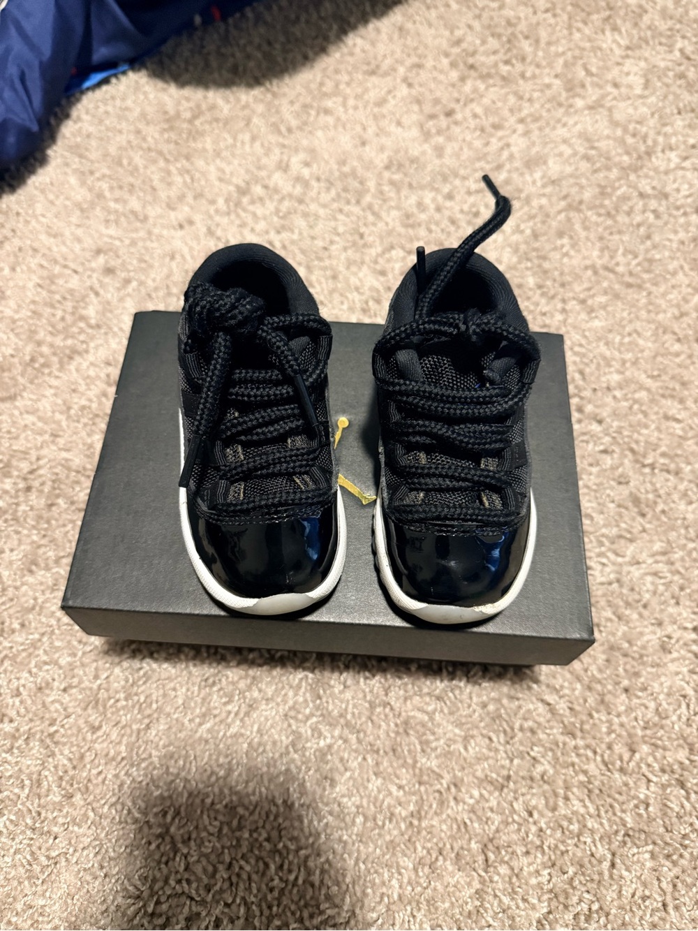 Jordan Kids Black and White Low-Top Sneakers